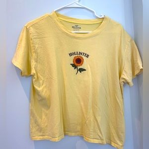 Hollister yellow sunflower tee.